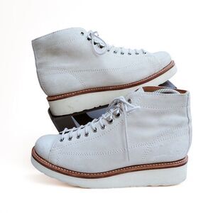 Grenson Andy Suede Monkey Boots Cream (Off White) Women's‎ 7